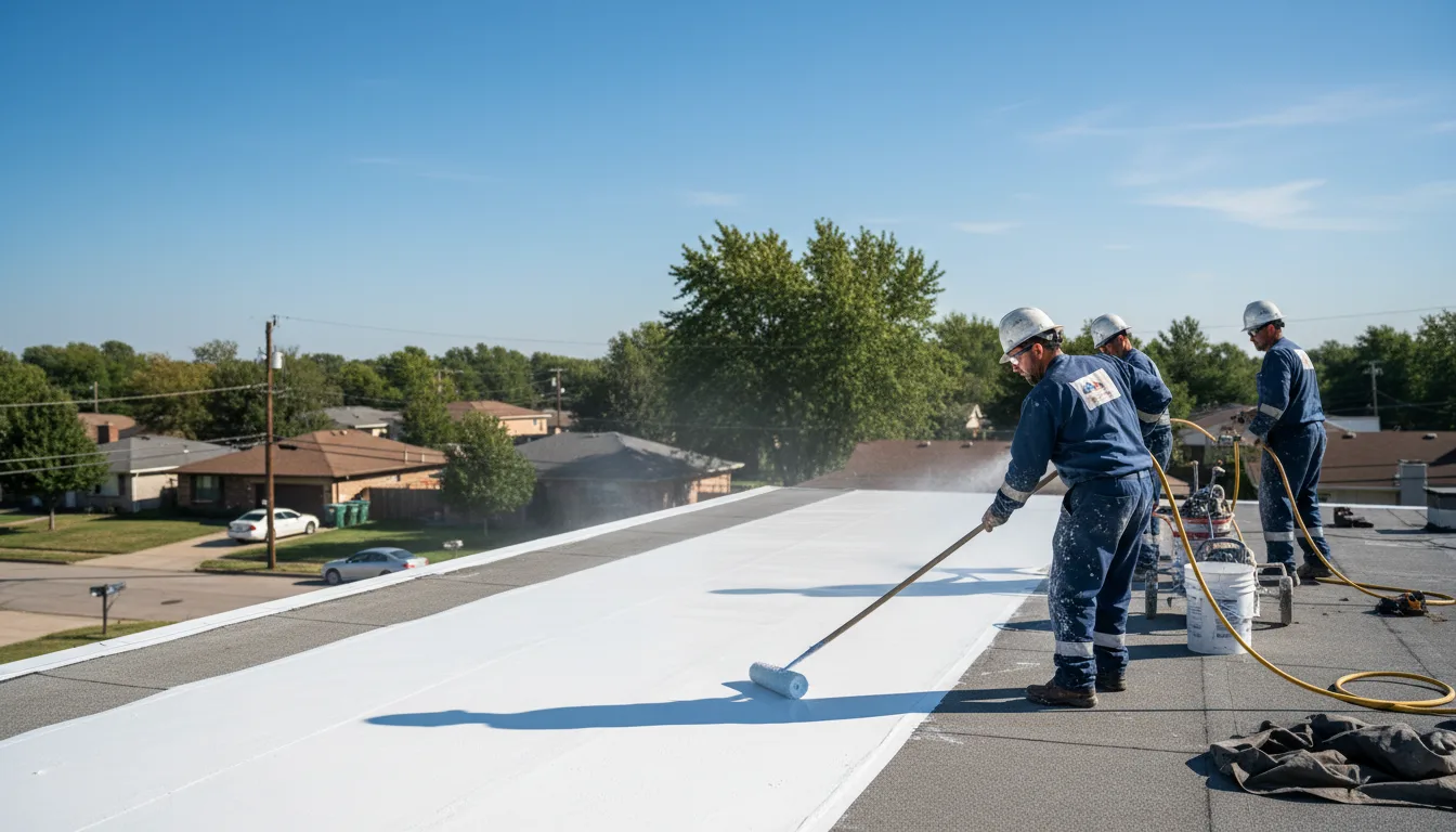 Commercial roof coating in Donner, LA near me
